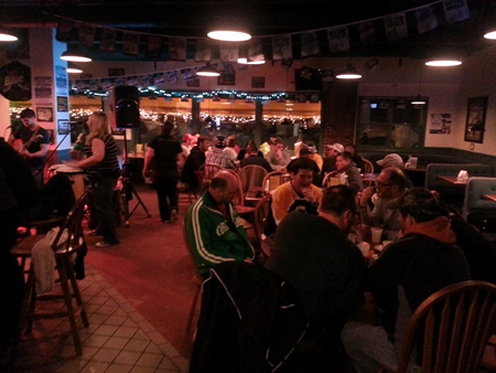 Busy Night at the Village Inn after Pond Hockey